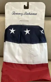 Tommy Bahama American Flag Bunting 4th of July USA 27x58 embroidered Grommets