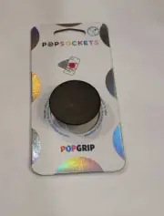 PopSockets PopGrip with Swappable Top for Phones and Tablets - Plain Black