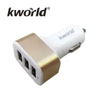 在飛比找PChome24h購物優惠-廣寰Kworld 3.4A USB車充CAR-C11