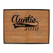 Auntie Since 2010 - Funny Novelty Doormat Man Cave Floor mat