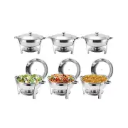 6 Packs 5QT Chafing Dish Buffet Set,Stainless Steel Buffet Servers and Warmer...