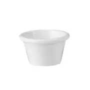 24x Melamine Sauce Dish / Pot / Ramekin White 90ml Ryner Commercial Plastic