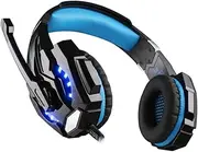 DOITOOL Gaming Headset Omnidirectional Microphone Led Light Earphones Soft Headband Comfortable for