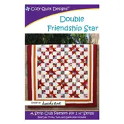Double Freindship Star Quilt Pattern By Cozy Quilt Pattern Quilting Sewing DIY