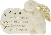 Pavilion - On Angels Wings You were Taken Away, But in Our Hearts You Will Always Stay - 7.5" Angel Wing Dog Garden Memorial Stone Bereavement Memorial Loss of Loved One Gift Rescue Doggy Present