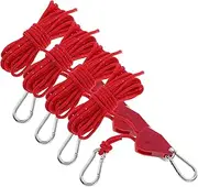 MOTHNUR Outdoor Tent Accessories 4 Bundles of Windproof Ropes Tensioner Reflective Guy Ropes for Night Visibility Camping