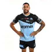 Cronulla Sharks 2024 NRL Classic Players Warm Up Tee Shirt Sizes S-7XL!
