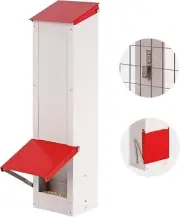 Galvanized Chicken Feeder Hanging Chicken Coop Feeder Automatic Gravity Feede...