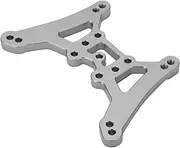 RC Front Shock Absorber Plate High Performance Durable Aluminum Alloy Upgrade Part for ZD Racing DBX 10 1/10 RC Desert Off Road Car Titanium Gray 81x53mm
