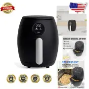 Compact 2.1Qt Digital Air Fryer with Timer & Adjustable Temp for Fast Cooking