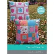 Blooms Pillow Set Pattern By Tied with a Ribbon