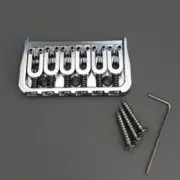 6 String Fixed Guitar Bridge Fits LTD and Sterling Style Guitars! New - Chrome