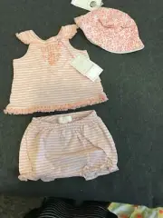 Pumpkin patch - baby Girls Set Size 0-3m / 000 and Hat XXS 44cm