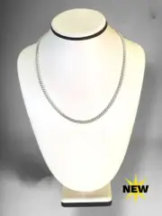 NEW - 4.3mm Cuban Chain in Hollow .925 Sterling Silver - 20" (TRP053714)