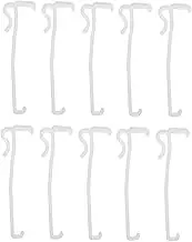 Alipis 10Pcs Valance Clips for Curtains Hidden Window Hook Holders Drapery Rod Hangers for Shower and Bathroom Secure and Stylish Curtain