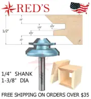 Tideway Carbide IND RC03052204 1/2" Lock Miter Joint 1/4" shank router bit
