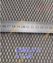 1pc 300mmX 300mm X 0.5mm Metal Titanium Mesh Sheet Perforated Plate Expanded