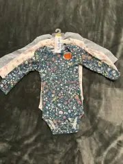 Carters Just One You 3 Pack Of Long Sleeve One Pieces For Girls - Size 12 Months