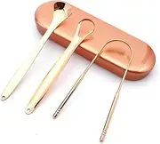 Tongue Scraper, 100% Surgical Stainless Steel Tongue Cleaner for Both Adults and Kids, Professional Reduce Bad Breath Metal Tongue Scrapers, Help Your Oral Hygiene