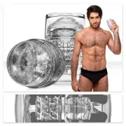 Fleshjack Boy Diego Sans Quickshot couple & oral masturbator sex toy