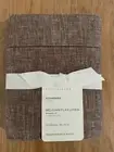 Pottery Barn Belgian Flax Linen STANDARD Pillow Shams Coffee Set Of 2 Retail$130