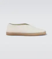[Lemaire] Lemaire Linoleum leather slip-on sneakers AU 8 white