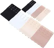 [OATIPHO] Skin-friendly Bra Extenders 8pcs Women's Brassiere Extension Hooks Bra Extension Buckles 2/4 Hooks