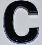 1 PCS - Apartment Number Sign/Mailbox Number Sign, C ( 3D,2.75 x 1.75,)
