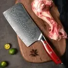 Cleaver Knife 67 Layers Damascus Steel Wood Handle Slicing Butcher Bone Chopper