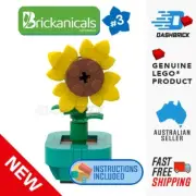 Genuine LEGO® Flower in Pot, Sunflower: Brickanicals MOC/Mini-Build - NEW