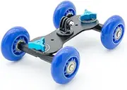 PROtastic Metal Camera Cine Dolly with Skateboard Wheels for DSLR, GoPro and Compact Cameras * Smooth Dynamic Tracking *