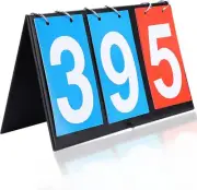 Portable Scoreboard 2/3/4 Digit Flip Sports Scoreboard Score Counter for Tabl...