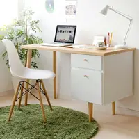 在飛比找樂天市場購物網優惠-☆領劵再折☆簡約日系雙抽電腦桌(2色) 桌子 工作桌 辦公桌