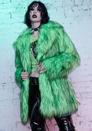 [Dolls Kill x Universal Monsters] Wanted Dead Or Alive Faux Fur Jacket