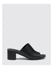 [Novo Shoes] Fussy Heel Mules in Black