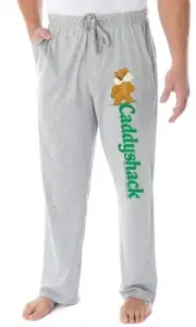 Caddyshack Men's Dancing Gopher Character Loungewear Sleep Pajama Pants