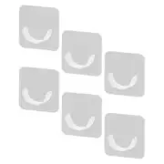 6 Pcs Rods Nail-Free Pole Bracket Curtain Mount Easy Installation Holder