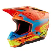 S-M5 Action 2 Helmet Ece 22.06 Orange Fluo Cyan Yellow Fluo G