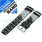 Genuine Casio Watch Band G-Lide Medicom Bearbrick DW-5600MT-1 Black Gloss Strap