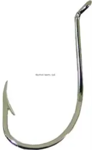Mustad Classic Beak Hook #4/0 Offset Octopus Up Eye Nickel 8/Pk 92553-NI-4/0-8