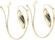 NOLITOY 2pcs Leaf Shaped Curtain Tiebacks: Nordic Style Curtain Holders - Stylish Drapery Holdbacks Tie Back for Living Room Decoration