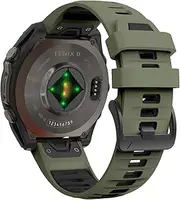 26mm Quick Fit Silicone watchband for Garmin Fenix 8 51mmband, Waterproof watch Strap Compatible with Fenix 7X/Fenix 6X/Fenix 5X/Fenix 3/Enduro/Epix Pro 51mm