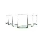 Nicola Spring 6 Piece Merzouga Recycled Tumbler Glasses Set - Drinking Glass - 260ml