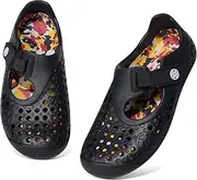 [Sisttke] Children's Barefoot Shoes, Water Shoes, Boys and Girls, Sandals, Bathing Shoes, Beach Shoes, Non-Slip Summer Slippers, Black, 34 EU