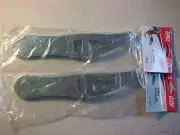 2 NEW EAGLE CLAW TRIANGULAR METAL FISH SCALERS SERRATED EDGE TEETH POINTED