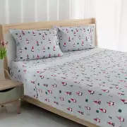 - Twin Flannel Sheets, 3-Piece Set Including Pillowcase & Sheets, Cozy Room D...