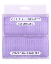 Oz Hair And Beauty Essentials Velcro Hair Rollers - Purple