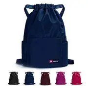 Waterproof Drawstring Gym Backpack Bag for Men & Women, Sport Gym 1 A02-blue