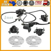Front Hydraulic Twin Brake Caliper Brake Disc Hub For Go Kart ATV Quad Buggy UTV