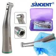 SANDENT Dental Fiber Optic LED Slow Speed Handpiece 16:1 Contra Angle fit NSK ns